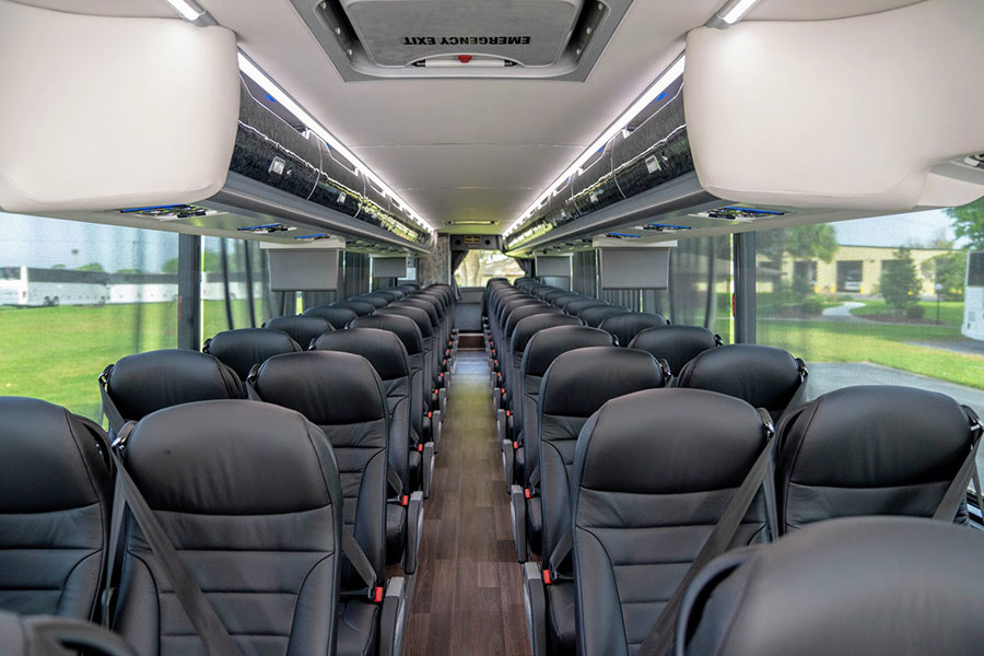 charter bus service seating