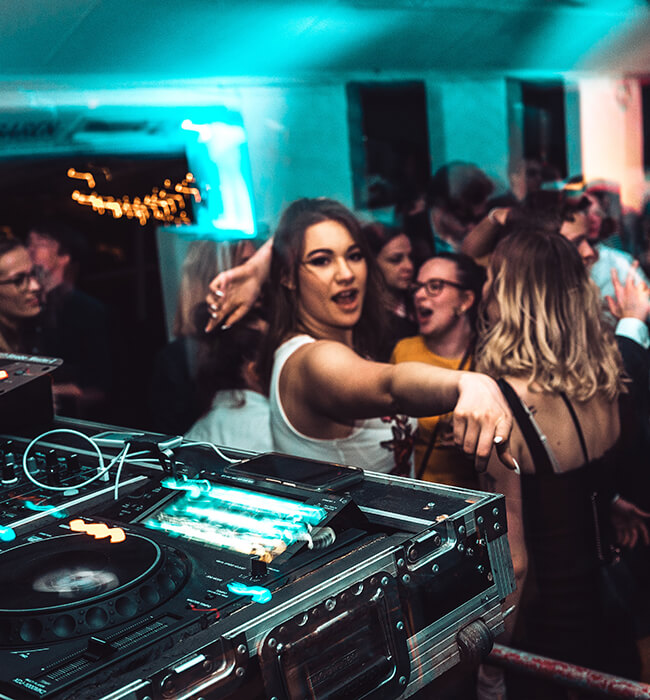 woman dancing in a club